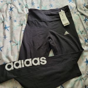 High Waisted Adidas Leggings with Logo
